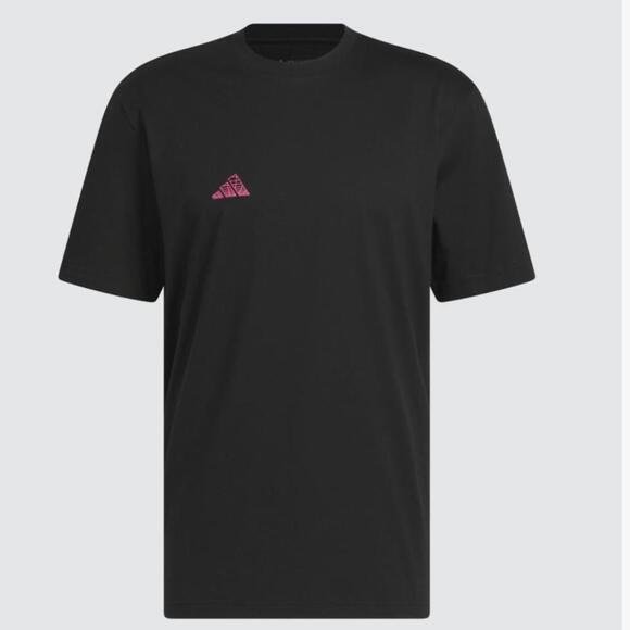 adidas Men’s Small Metaverse Oasis Hoops Black T-shirt, - Picture 6 of 6